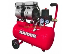 Тих безмаслен бутален компресор 24 литра Raider RD-AC07 0.75 kW, 8 bar, 089405 thumbnail image