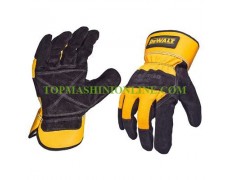 Работни ръкавици с двойна длан от телешки велур DeWALT Leather Rigger размер 10 DPG41L EU thumbnail image