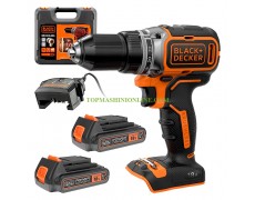 Акумулаторен безчетков винтоверт Black & Decker BL186K1B2 с 2 батерии 18 V, 2.0 Ah Li-ion, 52 Nm в куфар thumbnail image