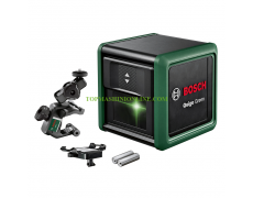 Лазерен линеен нивелир Bosch Quigo Green с 2 зелени лъча 12 м, 0.6 мм/м 0603663C02 thumbnail image