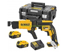 Акумулаторен безчетков винтоверт за гипсокартон DeWALT DCF620P2K 18 V, 5.0 Ah, Li-Ion, 30 Nm, с пълнител за винтове на лента DCF6202 thumbnail image