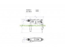 Бормашина Metabo BE 850 ZKBF, 850 W, 36/14 Nm, 3100 мин-¹ thumbnail image