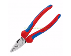 Клещи кербовъчни за кабелни накрайници Knipex AWG 23- 5, 97 71 180 180 мм, ф 0.25-16.00 кв.мм thumbnail image