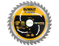 Метален HM циркулярен диск за рязане на дърво DeWALT Extreme DT99563 с диаметър Ø 190 х 30 х 1.55 мм, z 36 thumbnail image