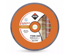 Диамантен диск за мокро рязане на тухли, бетонови изделия, керемиди, мрамор Rubi TON 31909 Ø 250 мм, 25.4 мм thumbnail image