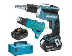 Безчетков акумулаторен винтоверт за гипсокартон Makita DFS452RYE 18 V, 5 Ah, 5 мм thumbnail image