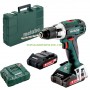 Акумулаторен винтоверт Metabo BS 18 LT Compact с 2 батерри 18 V, 2 Ah, Li-ion, 60 Nm, 602102530 в куфар