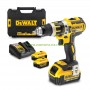 Ударен акумулаторен винтоверт DeWALT DCD795M2 с 2 батерии 18 V, 4 Ah Li-Ion и зарядно устройство 60 Nm в куфар