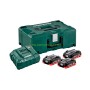 Комплект акумулаторни батерия и зарядно Metabo ASC 30-36 + 3x18 V, 4.0 Ah LiHD + Metaloc II