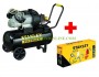 Компресор Stanley DV2 400/10/50SET 2 глави, 2.2 kW, 3 HP, 50 л., 10 bar + 9045671 /8 части за компресор/